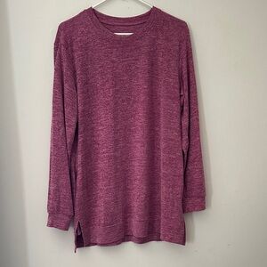 NWOT- Burgundy/Pink Long Sleeve Tunic Top